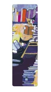 Marque page reading cats - Rosina Wachtmeister Marque page reading cats - Rosina Wachtmeister