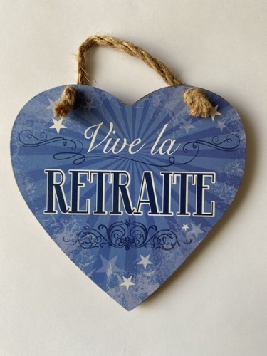 Coeur bleu vive la retraite Coeur bleu vive la retraite