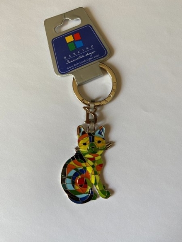 Porte - clés chat mosaïque Barcino Porte - clés chat mosaïque Barcino