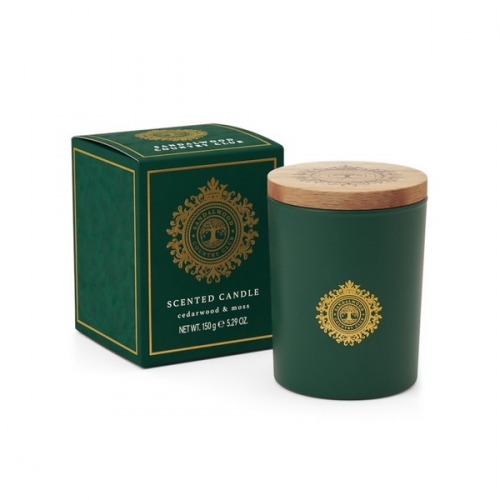 Bougie parfumée bois de cédre et mousse Bougie parfumée bois de cédre et mousse