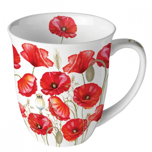 Mug poppy all over white - Ambiente Mug poppy all over white - Ambiente