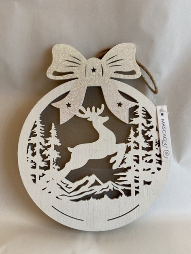 Decoration lumineuse cerf en bois - Mascagni Decoration lumineuse cerf en bois - Mascagni