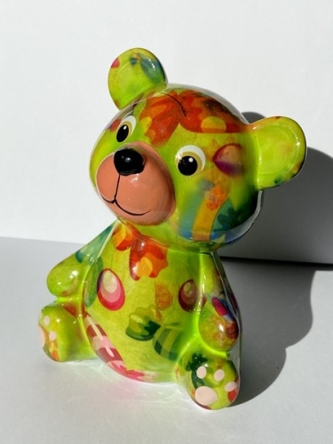 Petite tirelire ours vert - pomme pidou Petite tirelire ours vert - pomme pidou