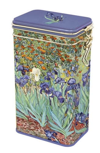 Boite à café en métal les iris de Van Gogh Boite à café en métal les iris de Van Gogh