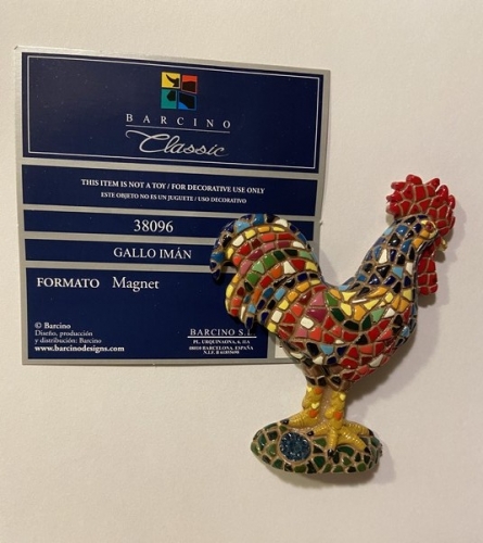 Magnet coq - Barcino mosaïque Magnet coq - Barcino mosaïque
