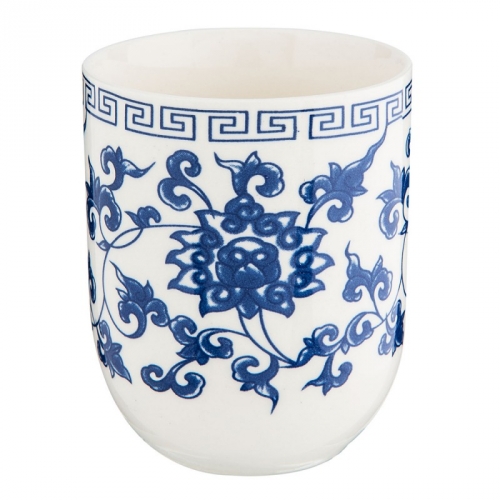 Gobelet en porcelaine motifs bleus Gobelet en porcelaine motifs bleus