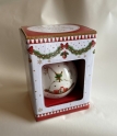 Boule de Noël en porcelaine cheval à bascule - easy life