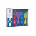 Set de 4 couteaux à fromages colourworks kitchen craft