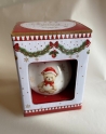 Boule de noël en porcelaine ours - easy life