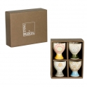 Coffret de 4 coquetiers bohéme - table et passion