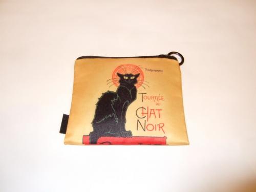 Petit porte monnaie chat noir