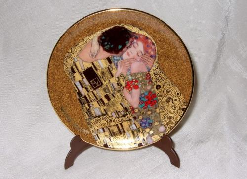 mini assiette le baiser de Klimt