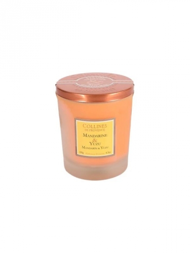 Bougie parfumée mandarine & yuzu- collines de provence