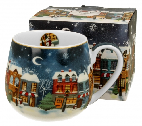 Mug christmas city de forme arrondie -