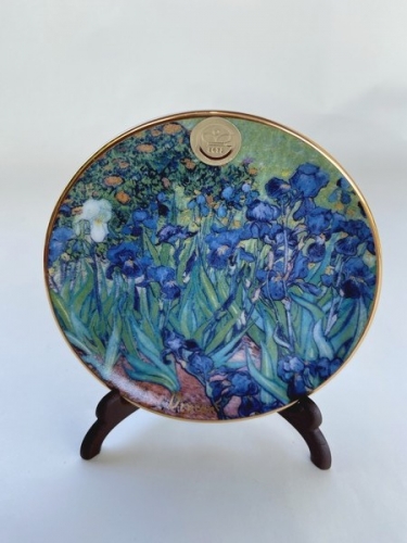Mini assiette les iris de Van Gogh - artis orbis