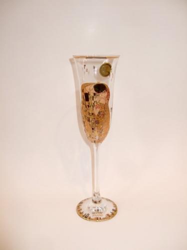 Flûte à champagne Klimt - le baiser