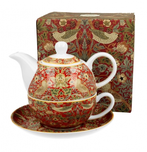 Théière égoïste strawberry thief William Morris - duo gift