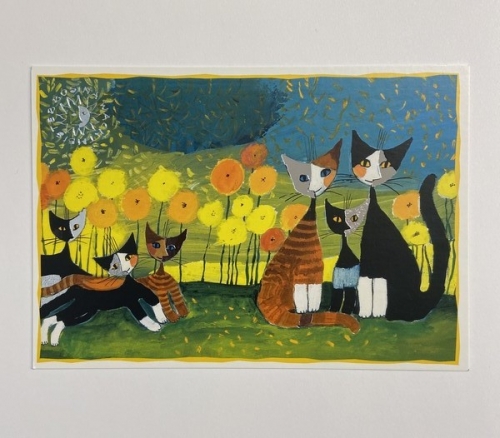 Carte famille de chats Rosina Wachtmeister