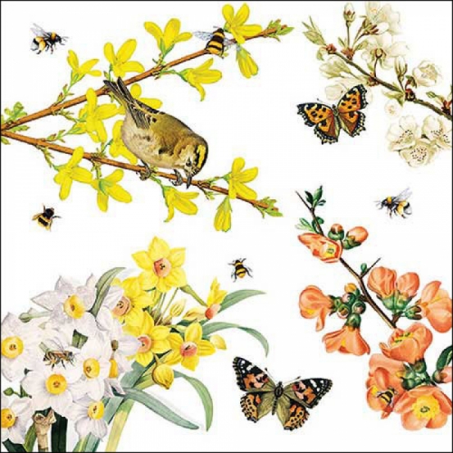 Serviettes en papier spring awakening - ambiente
