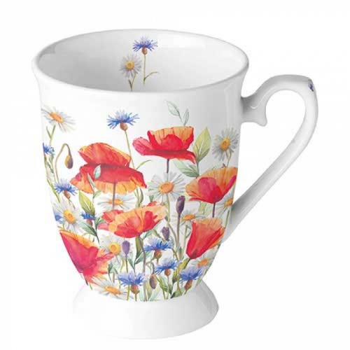 Mug sur pied poppies and cornflowers - ambiente