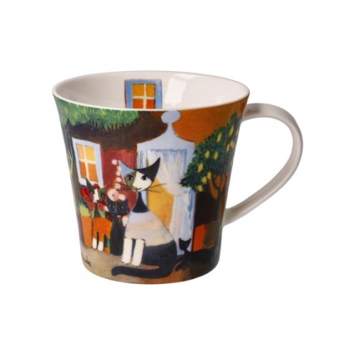 Mug chat tisanière en porcelaine Chaltimbanques