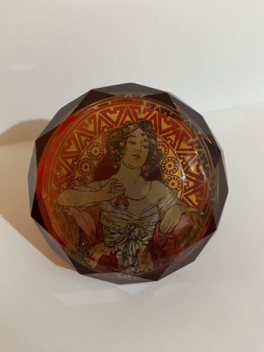 Presse papier Rubis de Mucha - Goebel