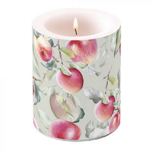 Bougie lampion fresh apples green - ambiente