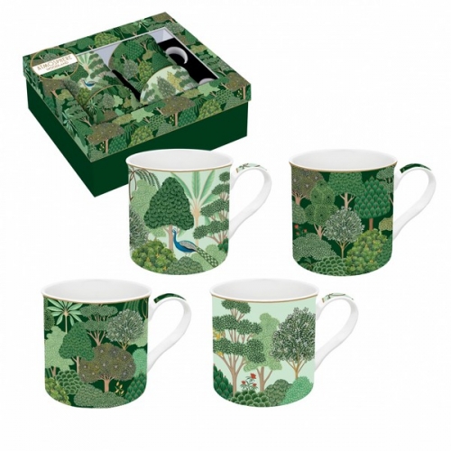 Coffret de 4 mugs woodland -easy life