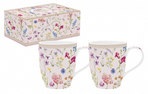 Coffret 2 mugs symphonie florale - easy life
