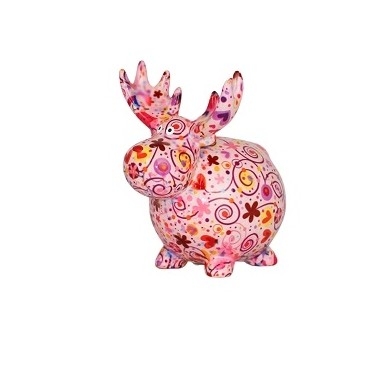 Petite tirelire Randolph rose pomme pidou