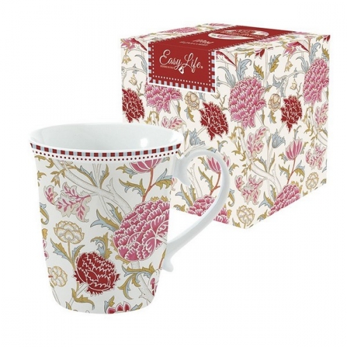 Mug pink William Morris