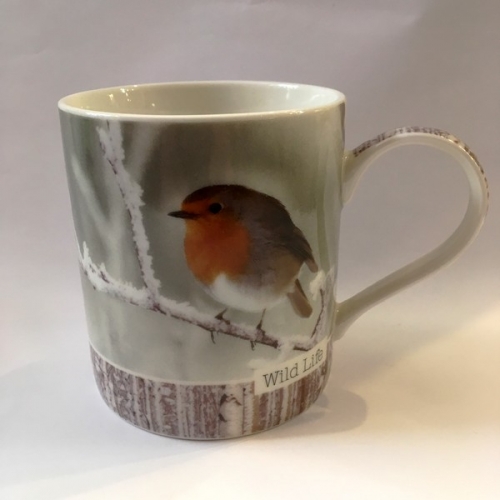 Mug en porcelaine rouge-gorge - easy life