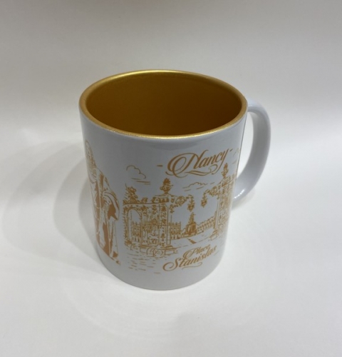 Mug place Stanislas Nancy blanc et doré
