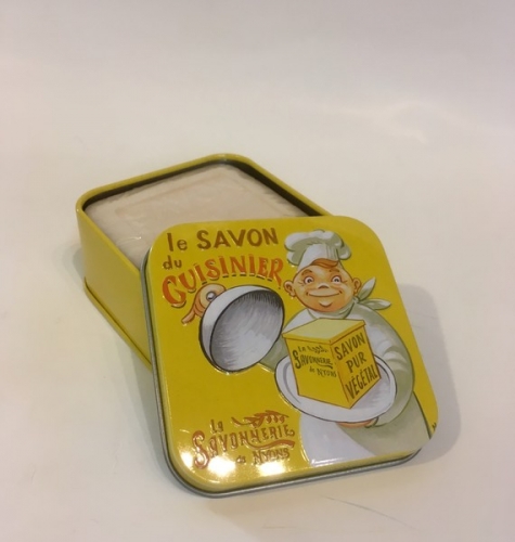 Boite métal savon du cuisinier - savonnerie de Nyons