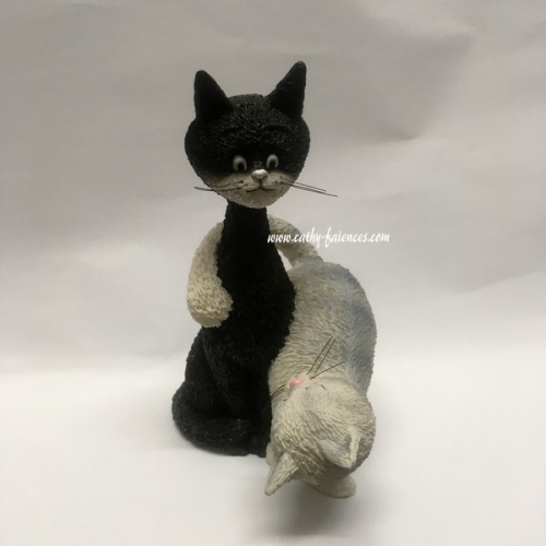 Figurine chats la charmeuse de Dubout