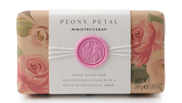 Savon british bouquet pétale de pivoine - ministry of soap