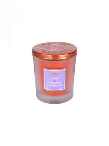 Bougie parfumée ambre & héliotrope - collines de provence