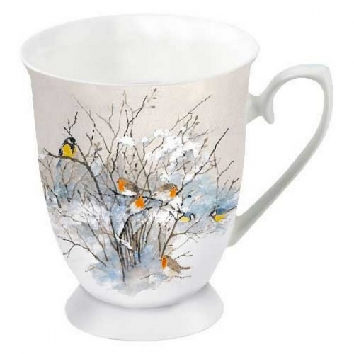 Mug en porcelaine birds on branches Ambiente