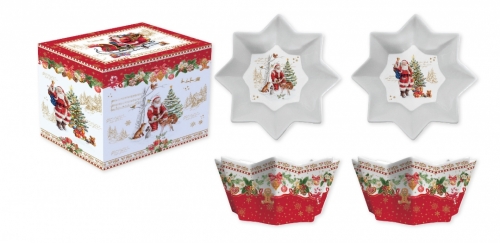 Set de 2 bols porcelaine christmas memories -easy life