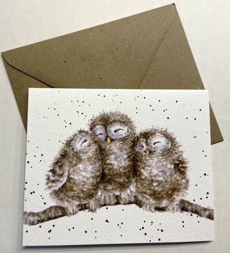 Carte trio de chouettes - Hannah Dale
