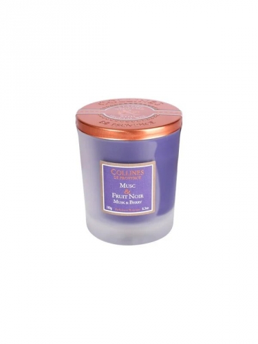 Bougie parfumée musc et fruit noir - collines de provence
