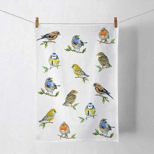 Torchon de cuisine bird species white - ambiente