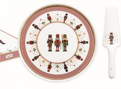 Plat à tarte avec pelle à gâteau Nutcracker - easy life