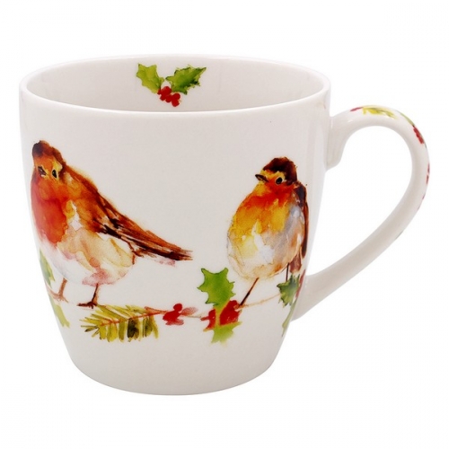 Mug tasse winter robin - leonardo collection
