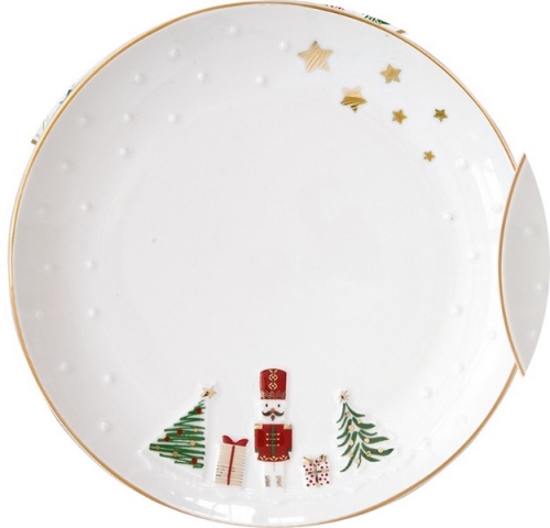 Assiette dessert let it snow nutcracker -easy life