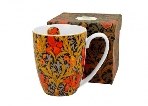 Mug orange irises William morris - Duo gift