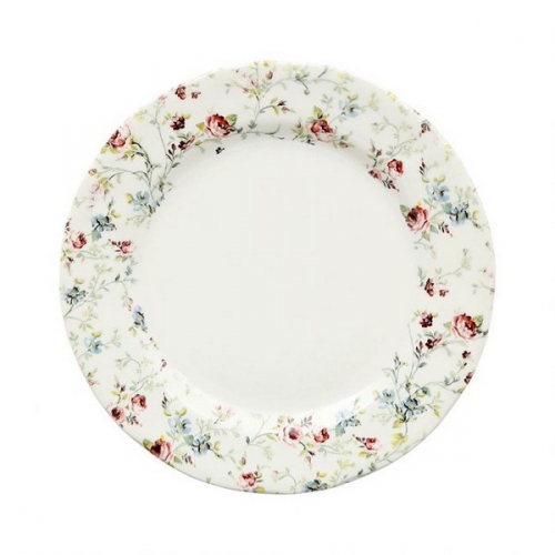 Assiette plate fleurs des champs - comptoir de famille