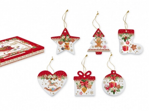 Set de 6 décorations sapin christmas memories