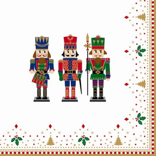 Paquet de 20 serviettes en papier Nutcracker