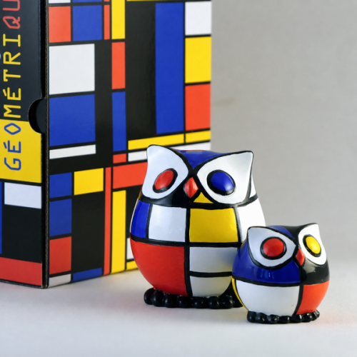 Set de 2 chouettes Mondrian - Parastone